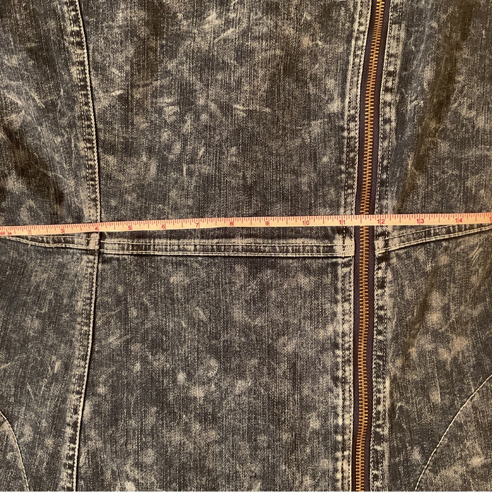 Norma Kamali Gang Coat ~ Blue Acid Wash, NWT - Picture 6 of 16